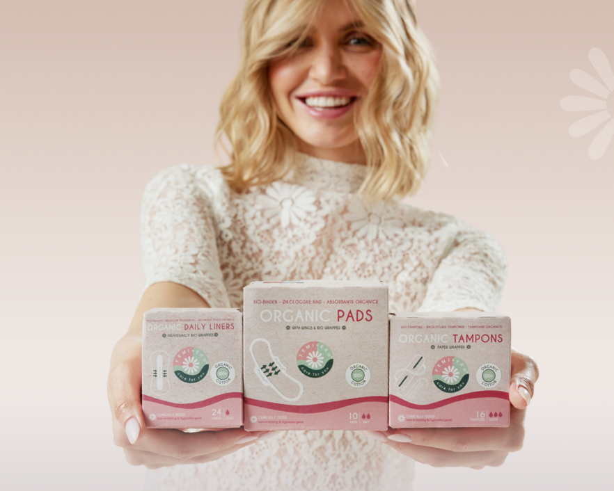 Menstrual care - organic pads, organic tampons, organic liners