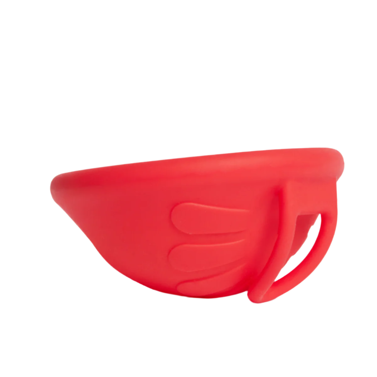 Femi.Eko® menstruationsdisk i rød, hårdere variant for ekstra stabilitet