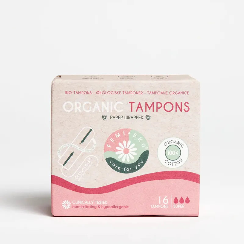 Femieko Bio-Tampons in der Verpackung