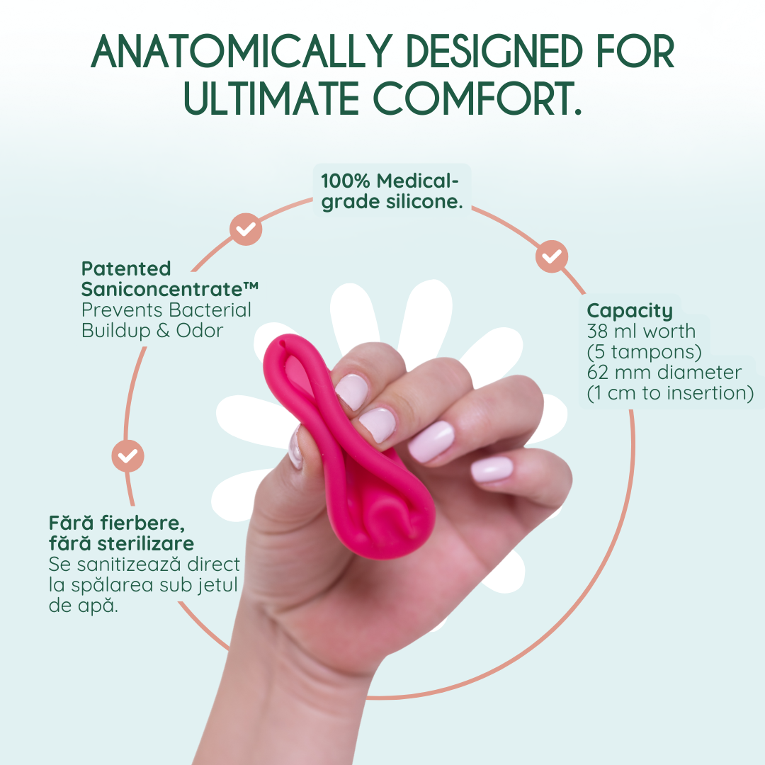 femieko Delikate Safe med fjernelsesring | menstrual disc with removal ring for easy use