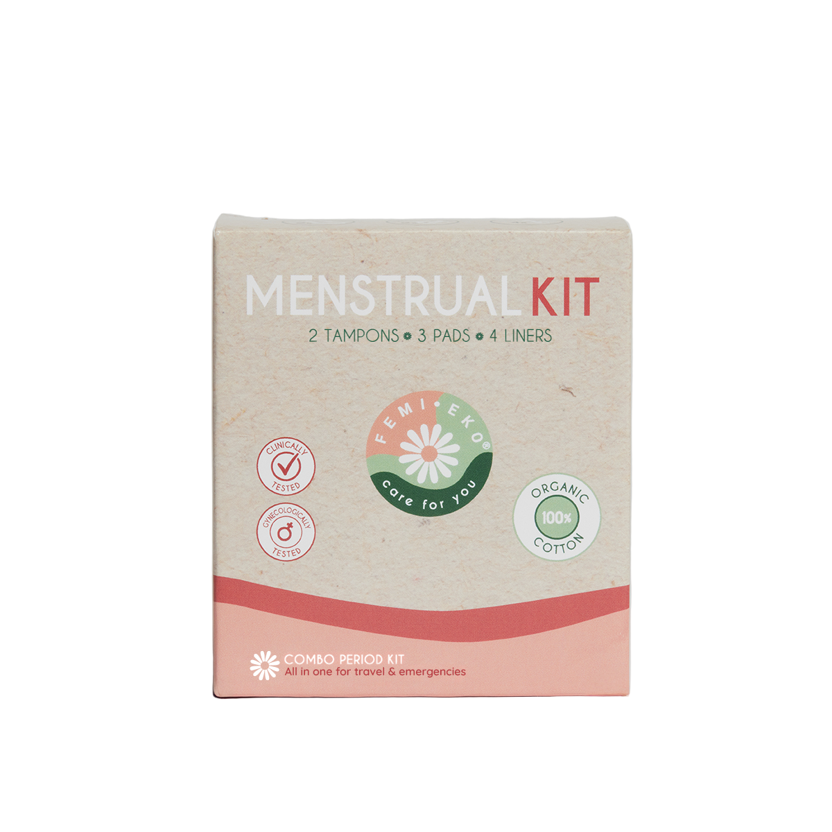 Bio-Menstruationsset | Mischung aus Einwegprodukten