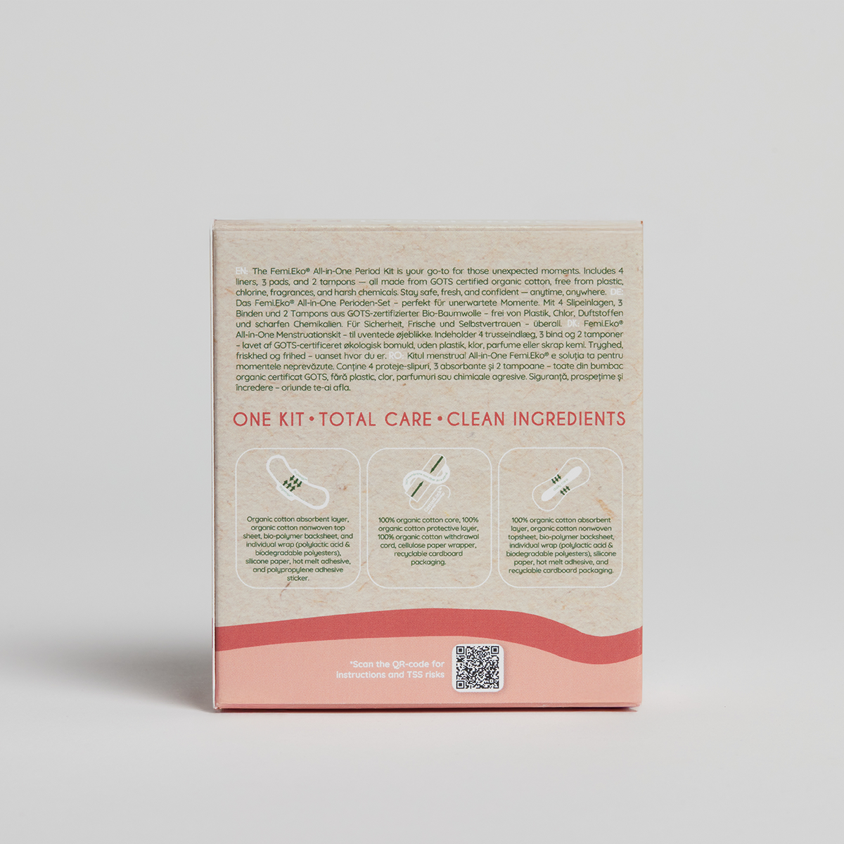 Bio-Menstruationsset | Mischung aus Einwegprodukten