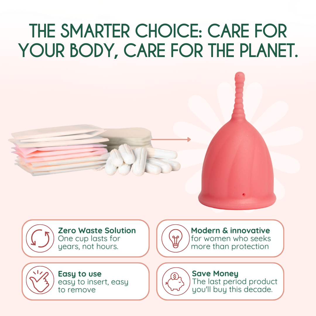 Safe Menstruationstasse | Größe M | Pink