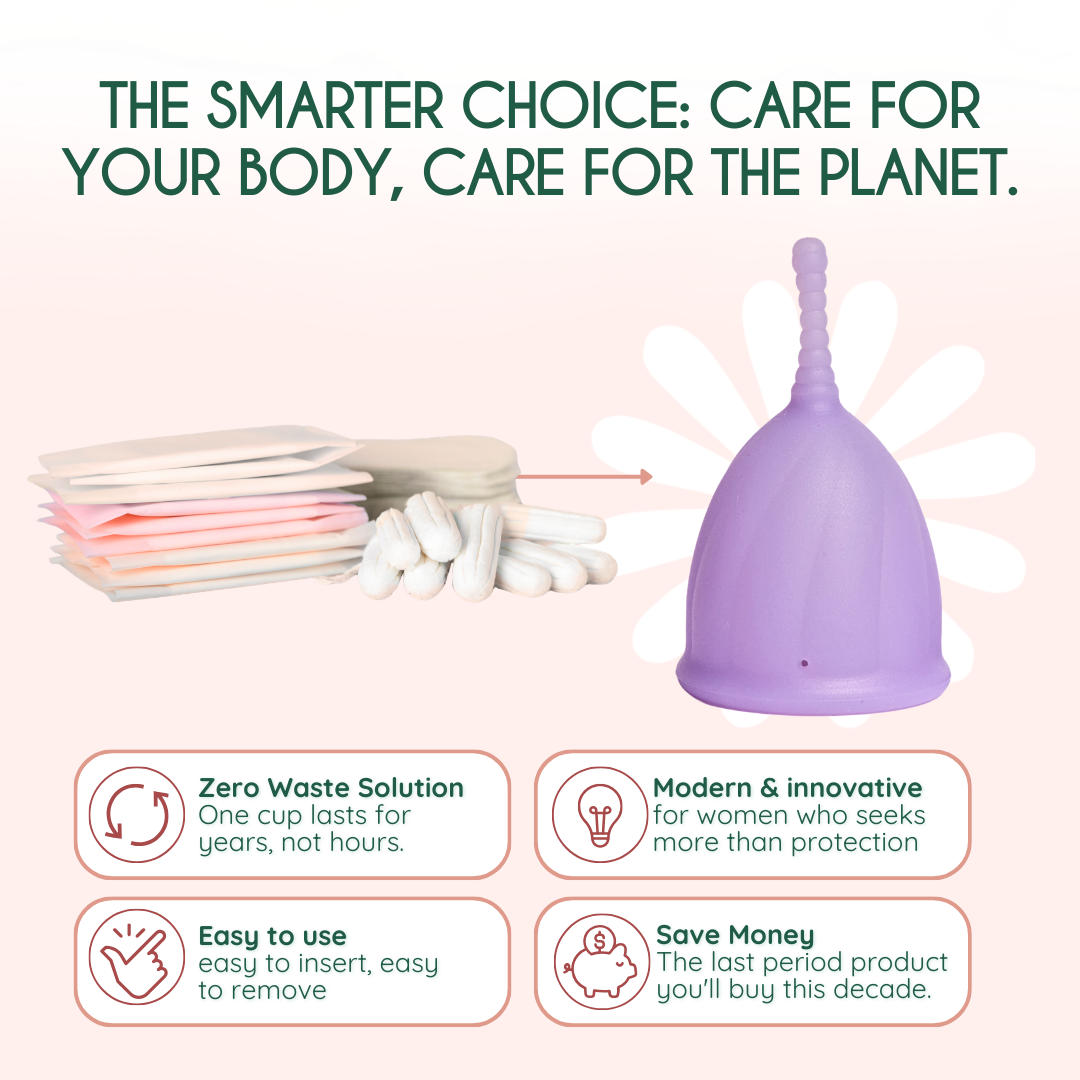 Femieko menstruationskop med Saniconcentrate Technology | antibacterial menstrual cup with advanced technology
