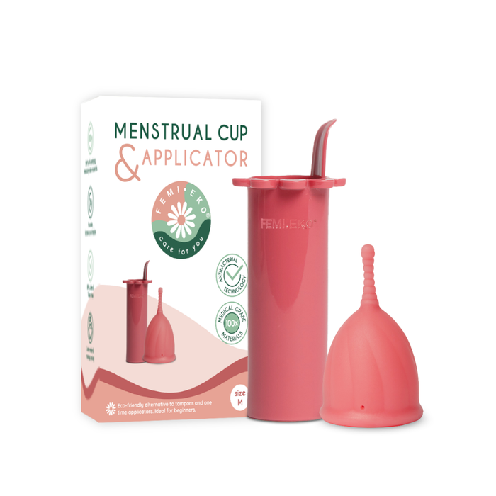 Safe Menstruationstasse & Applikator — FemiEko
