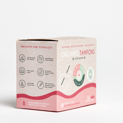 Tampons aus Bio-Baumwolle | Regulär | 16 Stck.