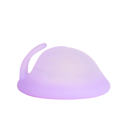 Femi.Eko® Universal Safe Soft menstruationsdisk i lilla, antibakteriel og fleksibel