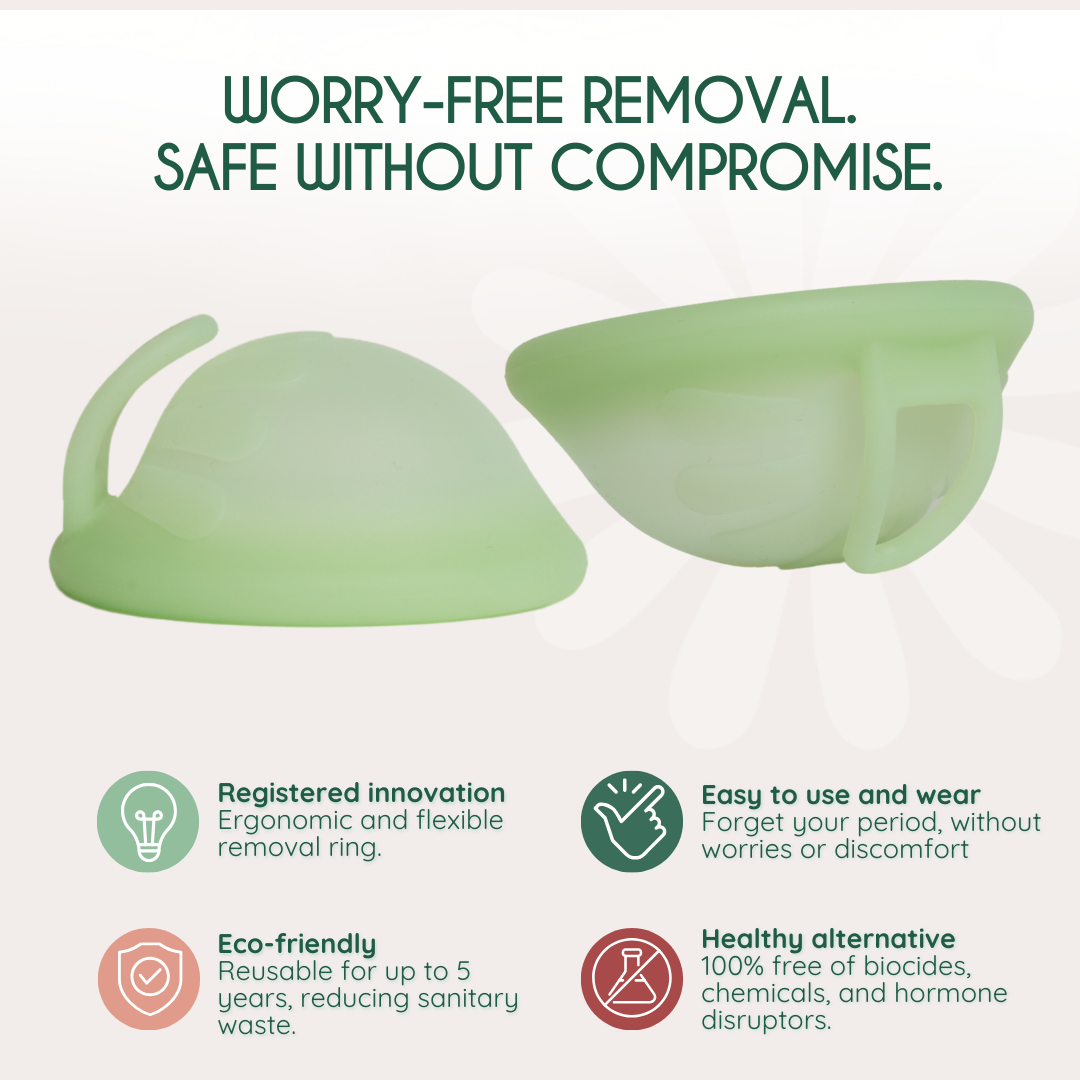 menstruationsdisk til kraftig menstruation 50 ml | menstrual disc for heavy flow 50 ml capacity