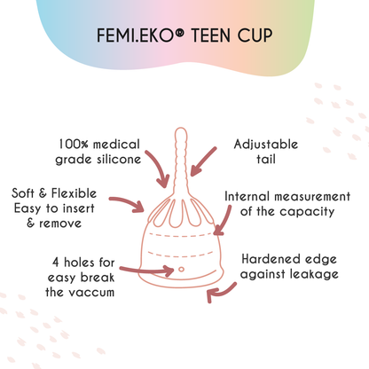 Menstrual cup | Size XS | Teenager | Powder