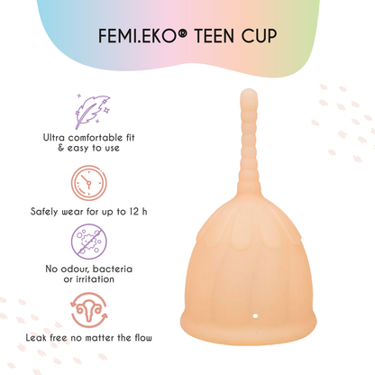 Menstruationstasse | Größe XS | Teenager | Beige