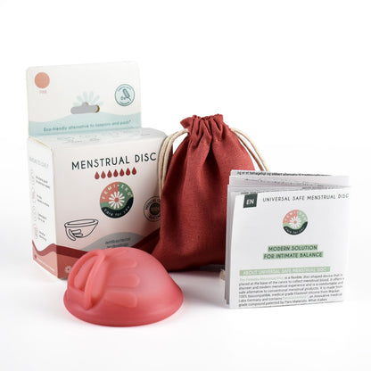 Universal Safe Soft Menstrual Disc | Antibacterial | Pink